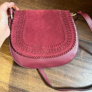 Vince Camuto Kirie Burgundy Crossbody Bag